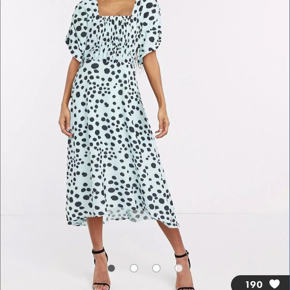 Midi polka dot dress - Picture 3 of 4